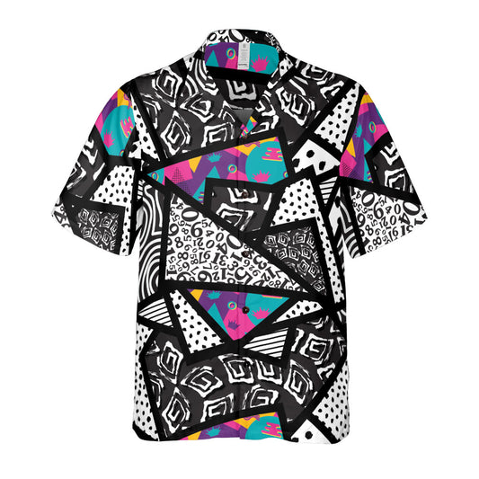 Memphis Texture Button Up Shirt