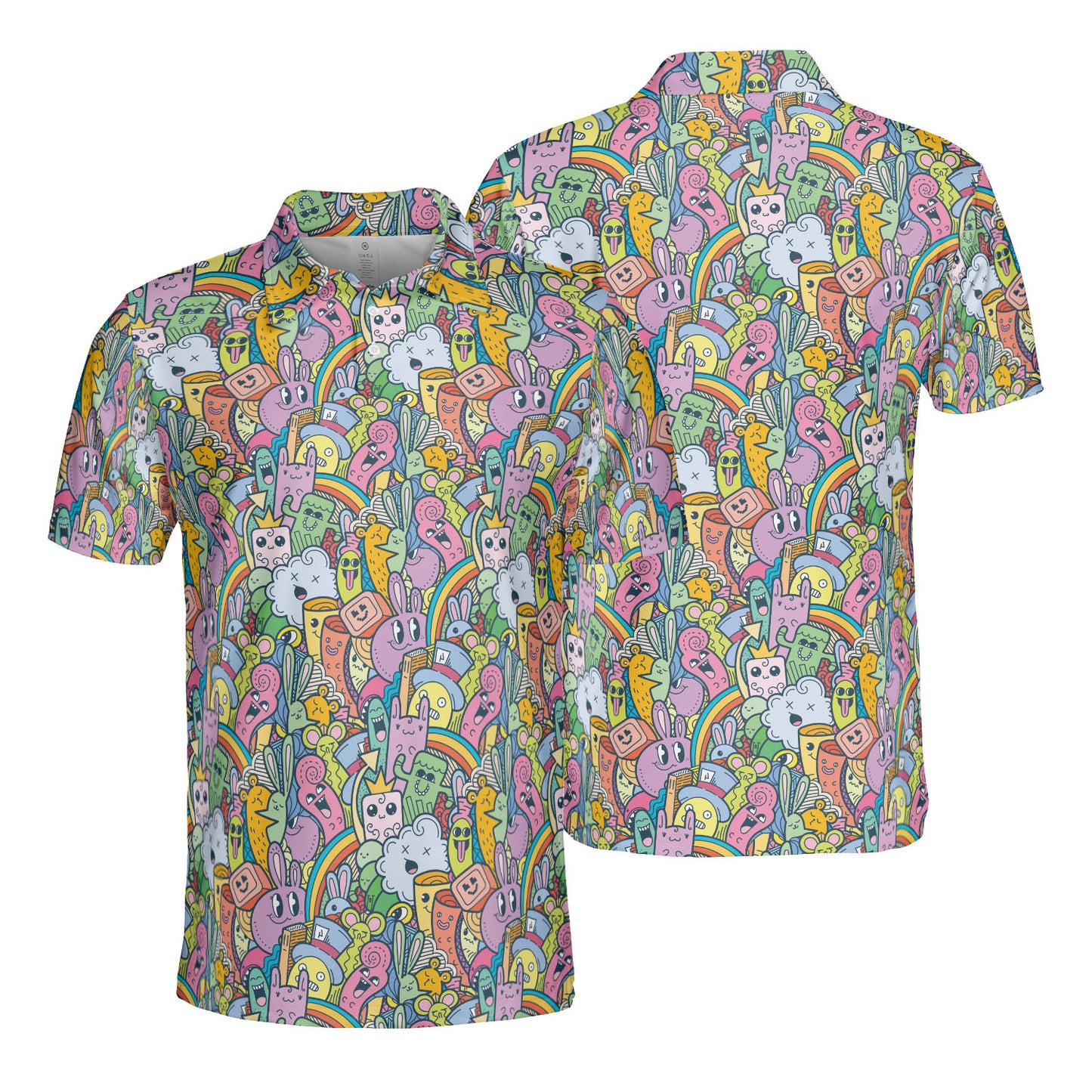Monsters & Rainbows Polo Shirt