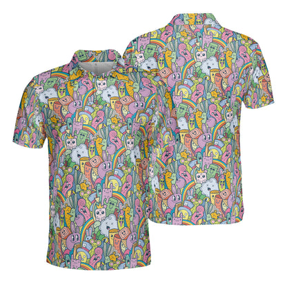 Monsters & Rainbows Polo Shirt