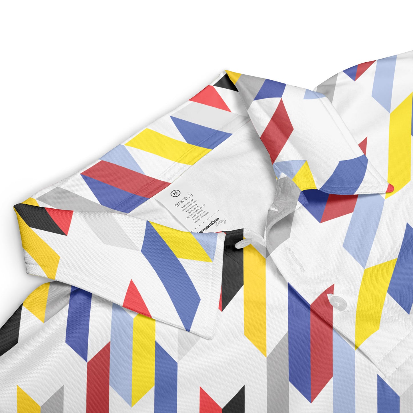 Multicolor Houndstooth Polo Shirt