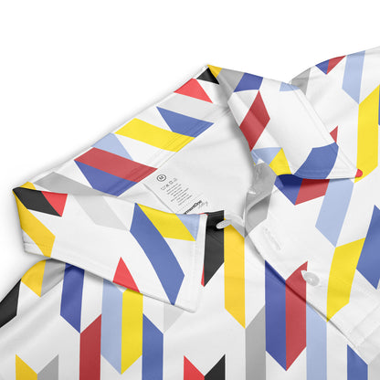 Multicolor Houndstooth Polo Shirt