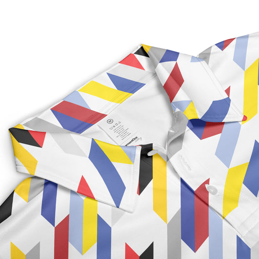 Multicolor Houndstooth Polo Shirt