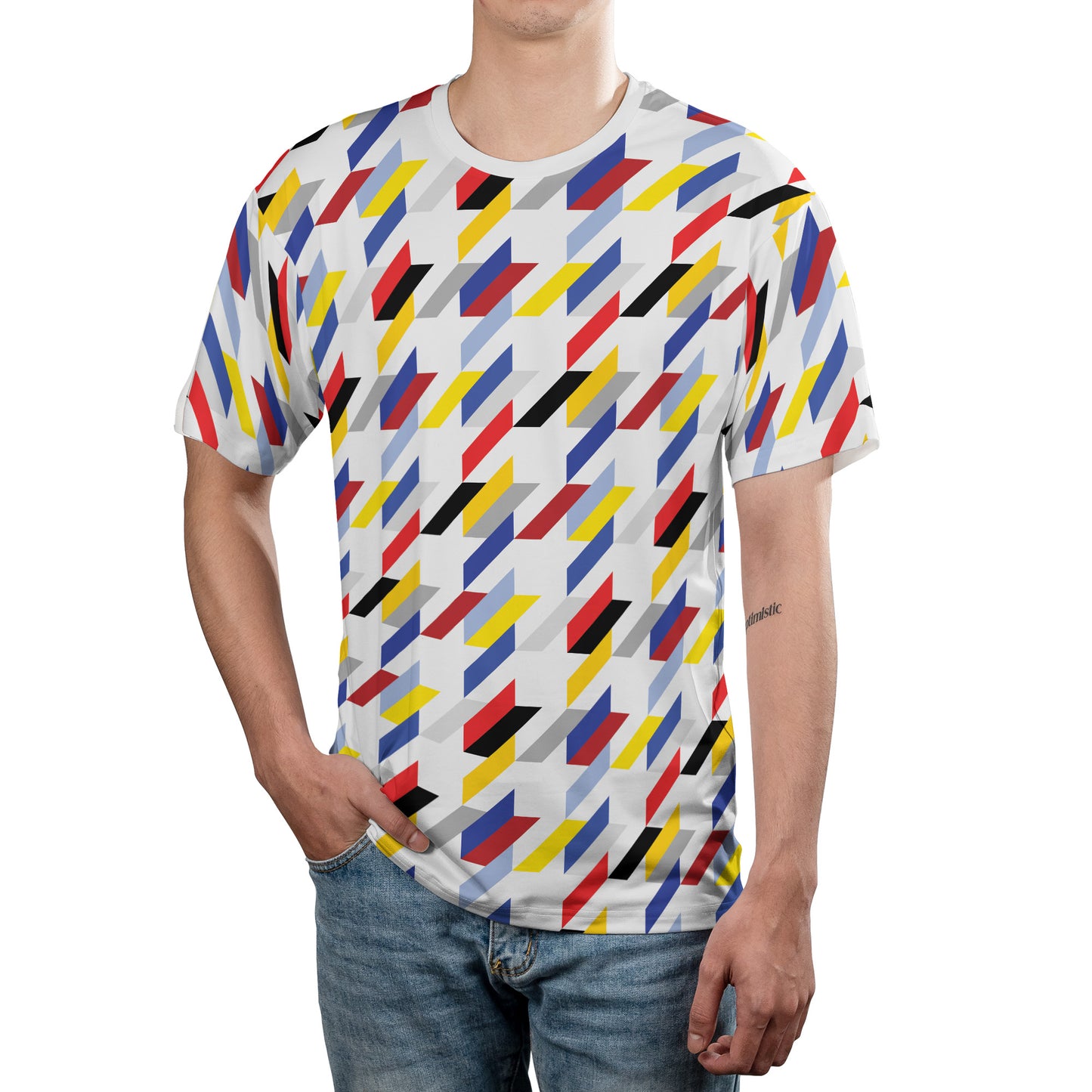 Multicolor Houndstooth Comfort T-shirt