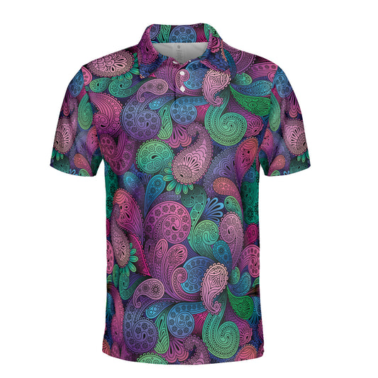 Multicolor Paisley Polo Shirt