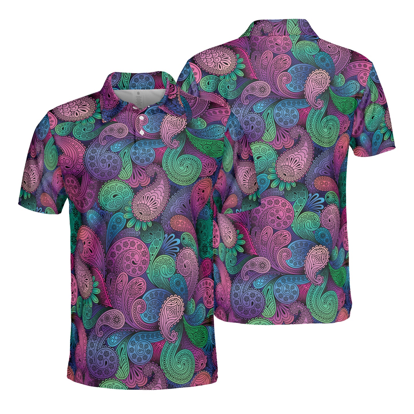 Multicolor Paisley Polo Shirt