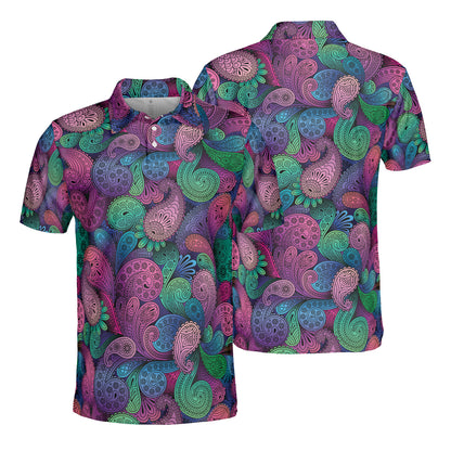 Multicolor Paisley Polo Shirt