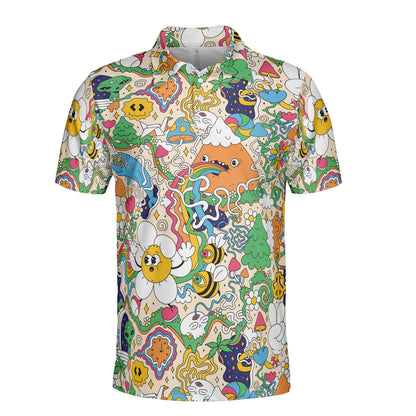 Mushroom Trip Polo Shirt