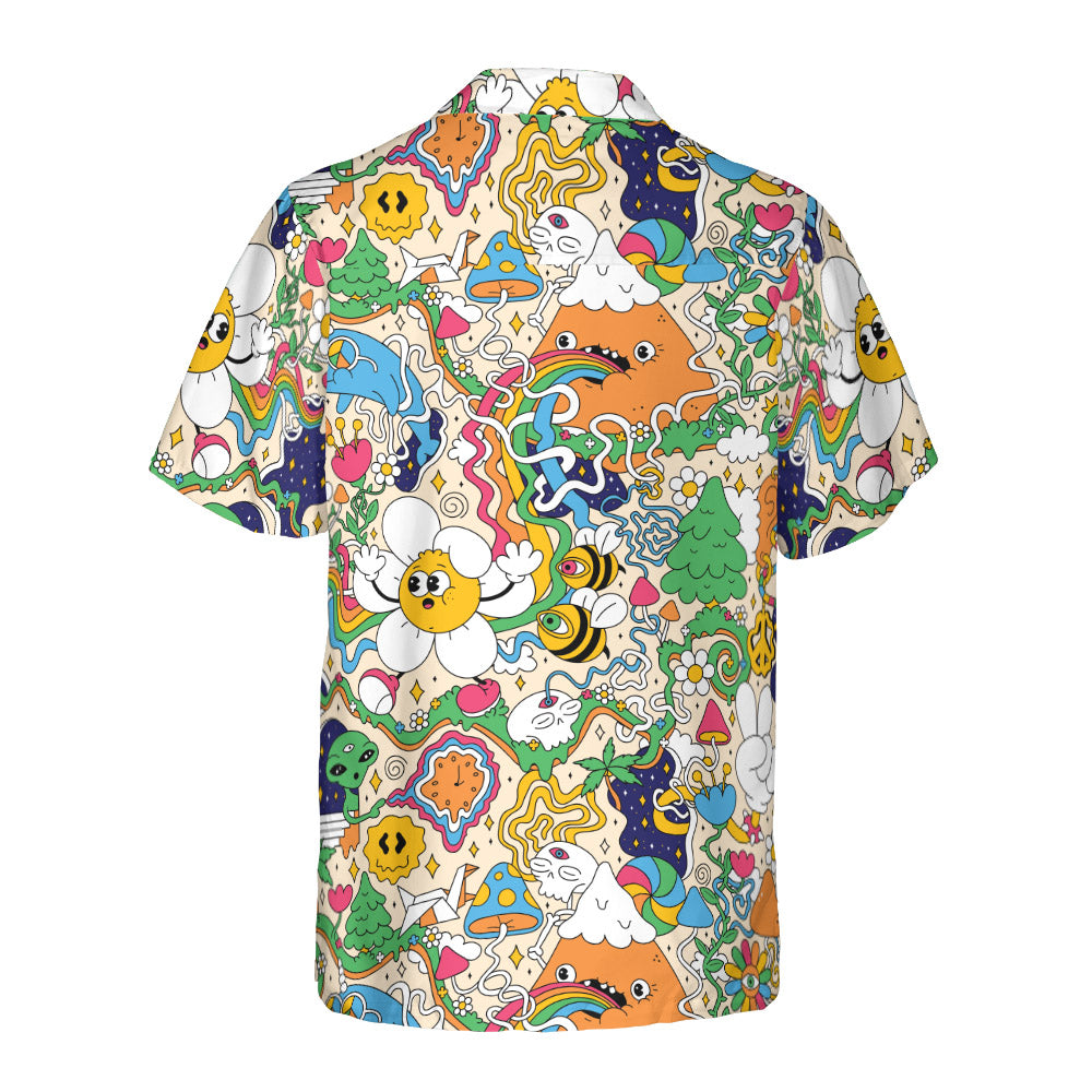 Mushroom Trip Button Up Shirt