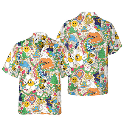 Mushroom Trip Button Up Shirt