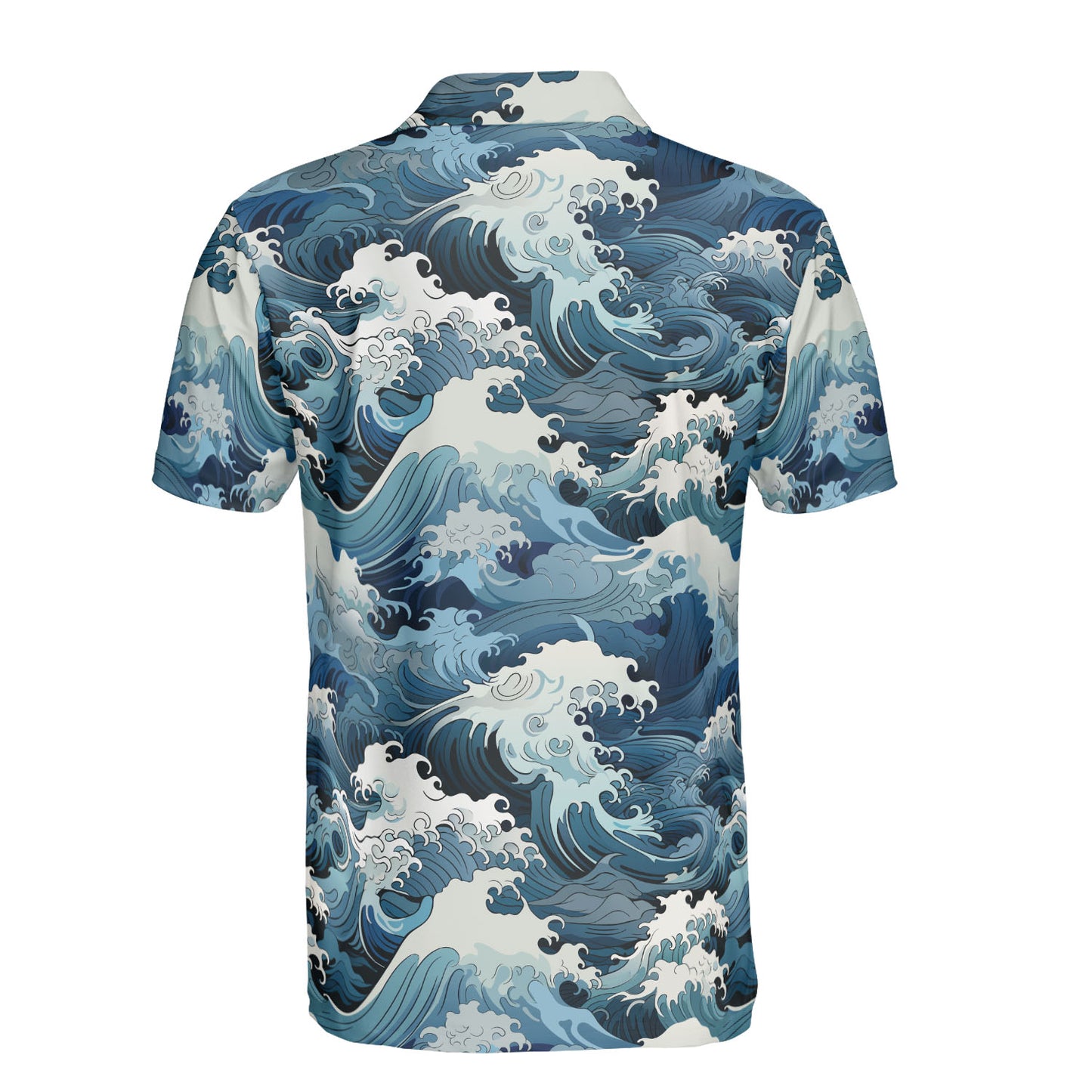 Ocean Waves Polo Shirt