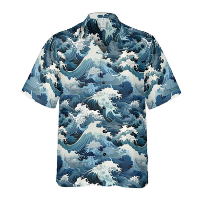 Ocean Waves Button Up Shirt