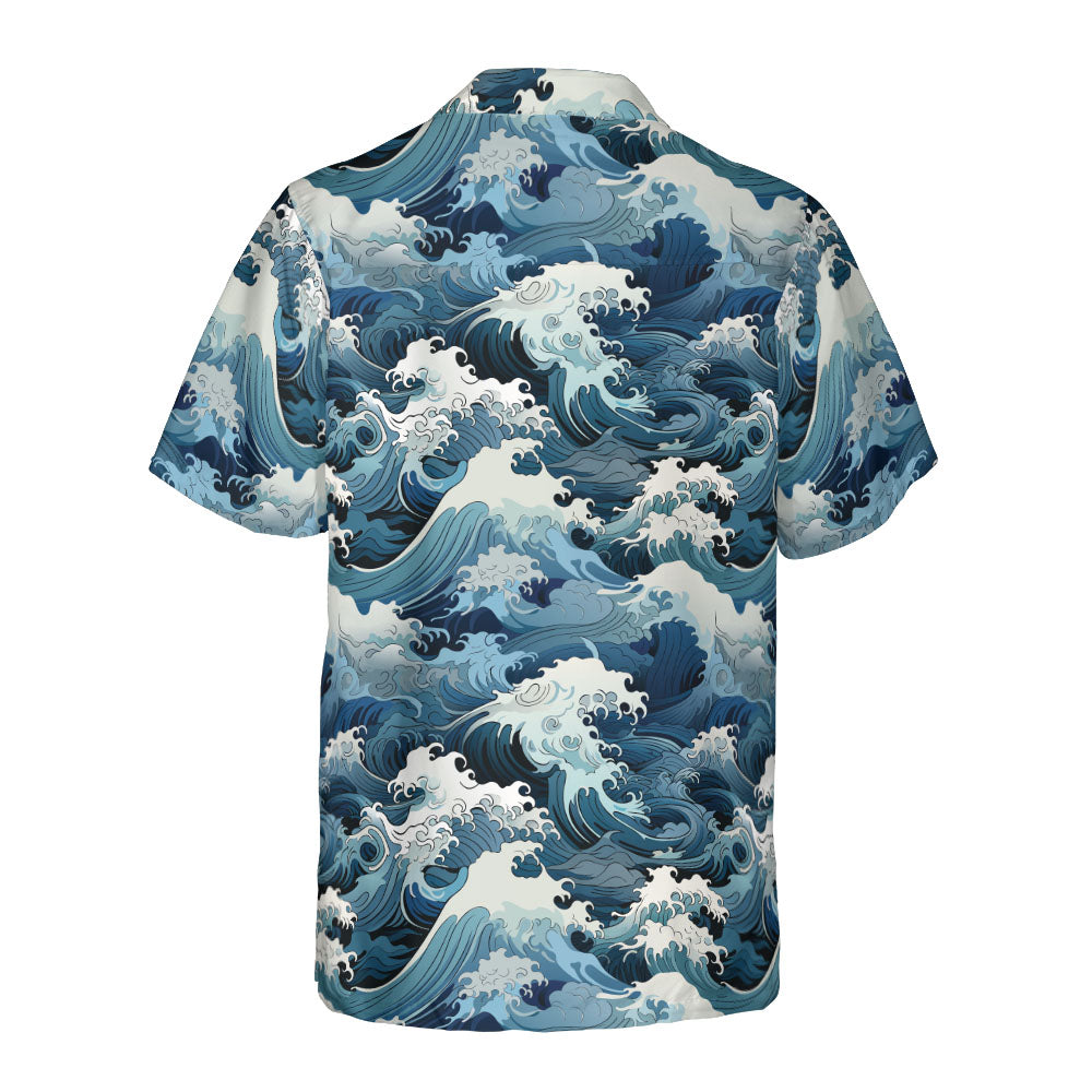 Ocean Waves Button Up Shirt