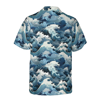 Ocean Waves Button Up Shirt