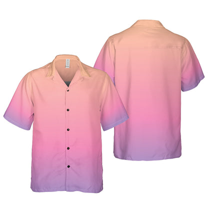 Peach Sunset Button Up Shirt