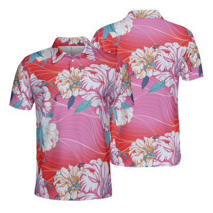 Peony Beauty Polo Shirt
