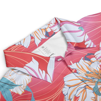 Peony Beauty Polo Shirt