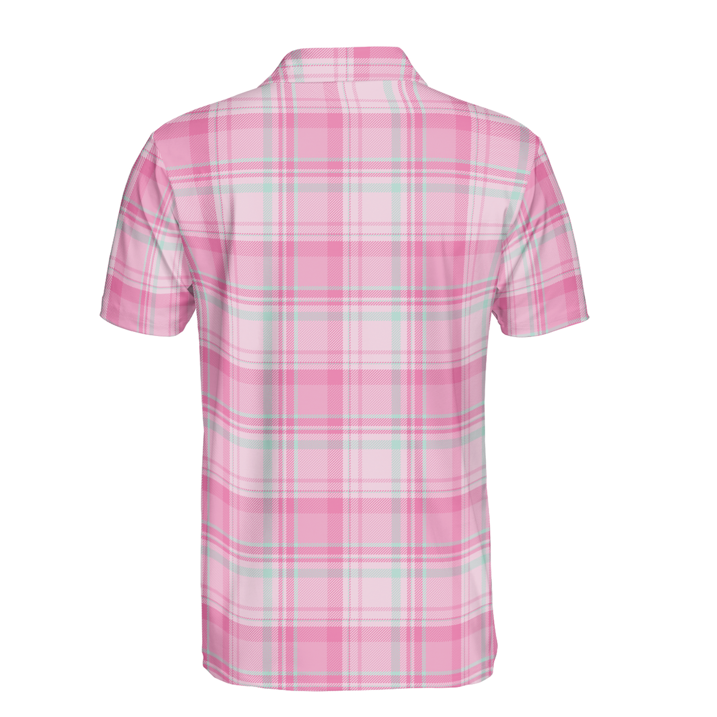 Pink Palette Plaid Polo Shirt