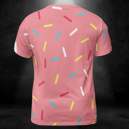 Pink Donut Sprinkles Unisex Comfort T-Shirt
