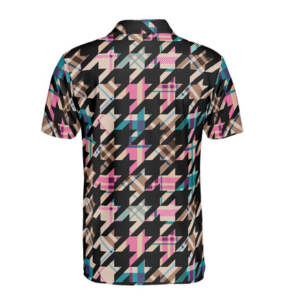 Plaid & Houndstooth Polo Shirt