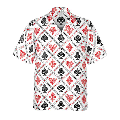 Playing Cards Suit Button Up Shirt