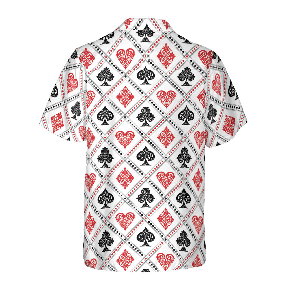 Playing Cards Suit Button Up Shirt