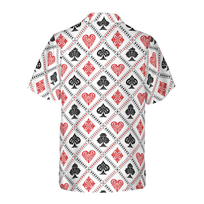 Playing Cards Suit Button Up Shirt