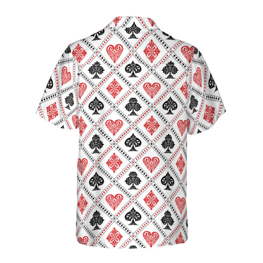 Playing Cards Suit Button Up Shirt
