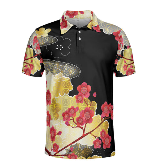 Plum Blossoms Polo Shirt