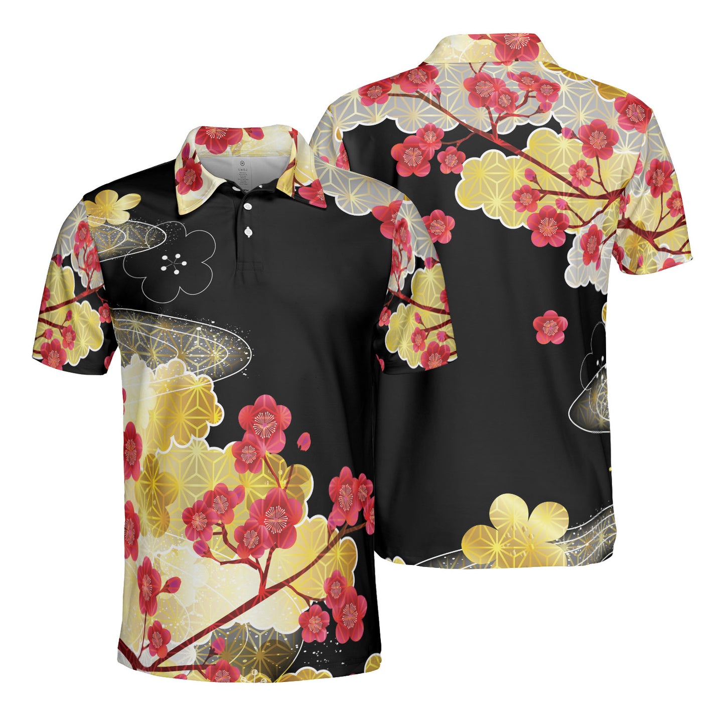 Plum Blossoms Polo Shirt