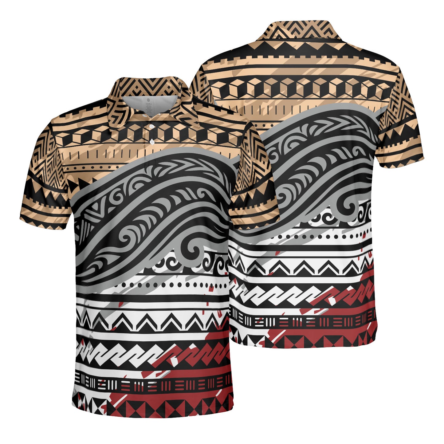 Polynesian Tribal Polo Shirt