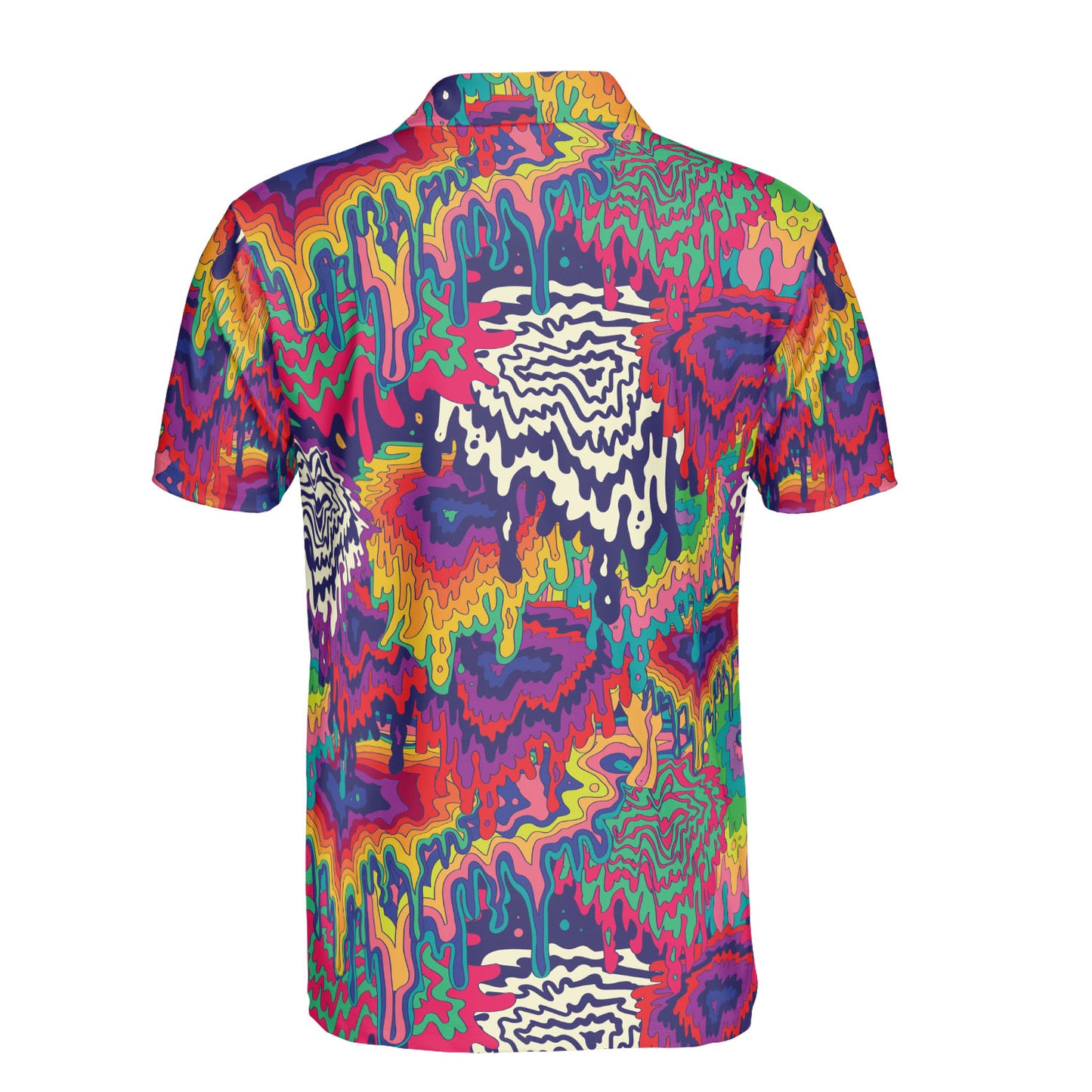 Psychedelic Dripping Paint Premium Polo Shirt