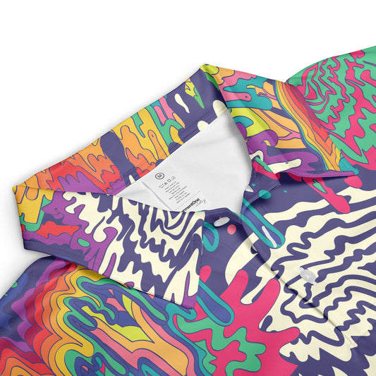 Psychedelic Dripping Paint Premium Polo Shirt