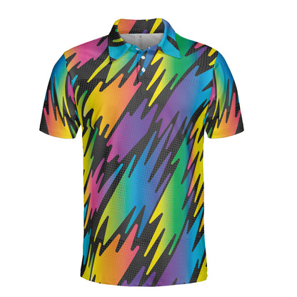 Rainbow Ziggies Polo Shirt