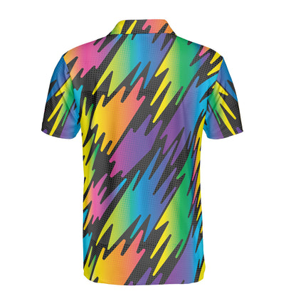 Rainbow Ziggies Polo Shirt