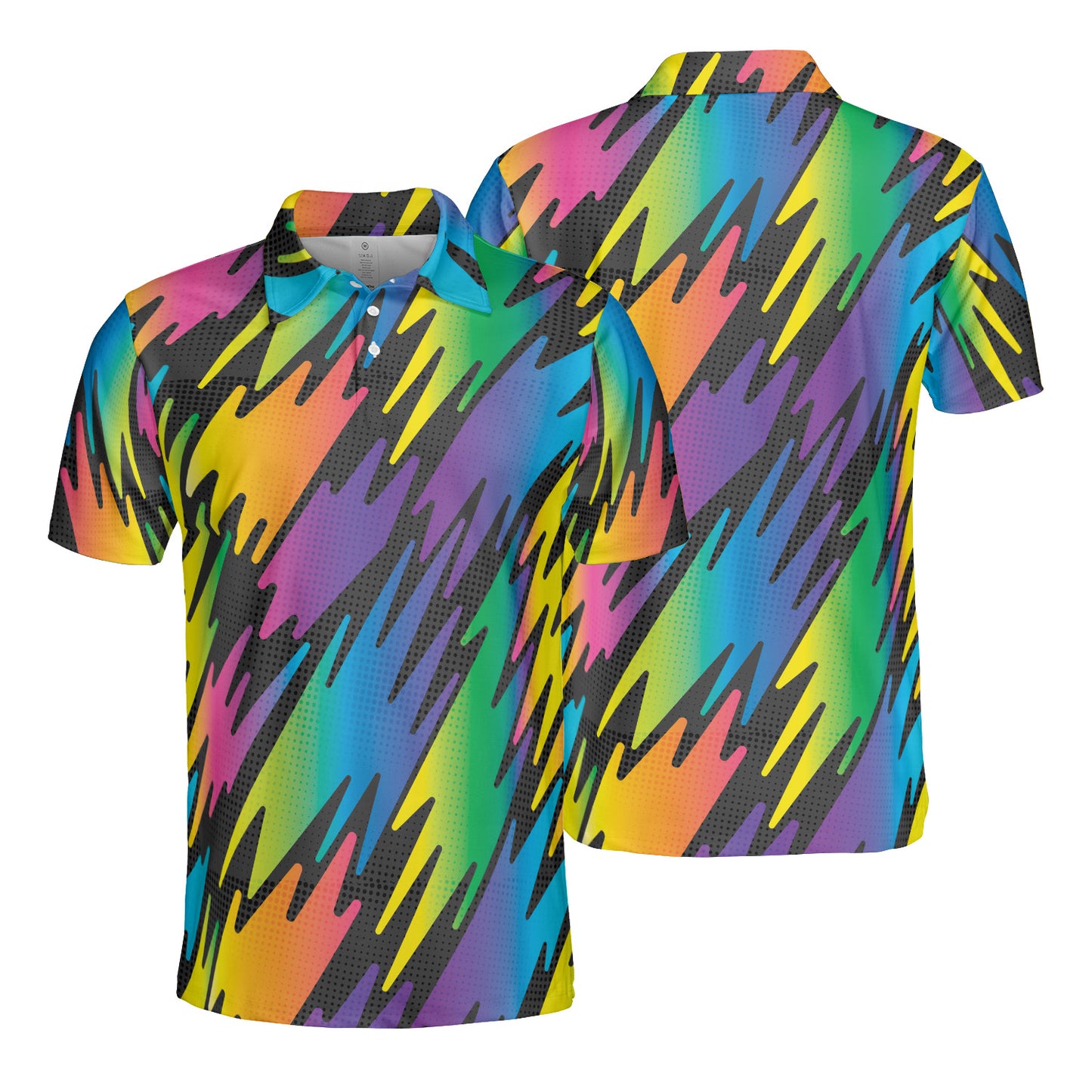 Rainbow Ziggies Polo Shirt