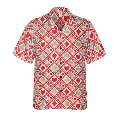 Red Card Suit Button Up Shirt