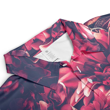 Red Flowers Polo Shirt