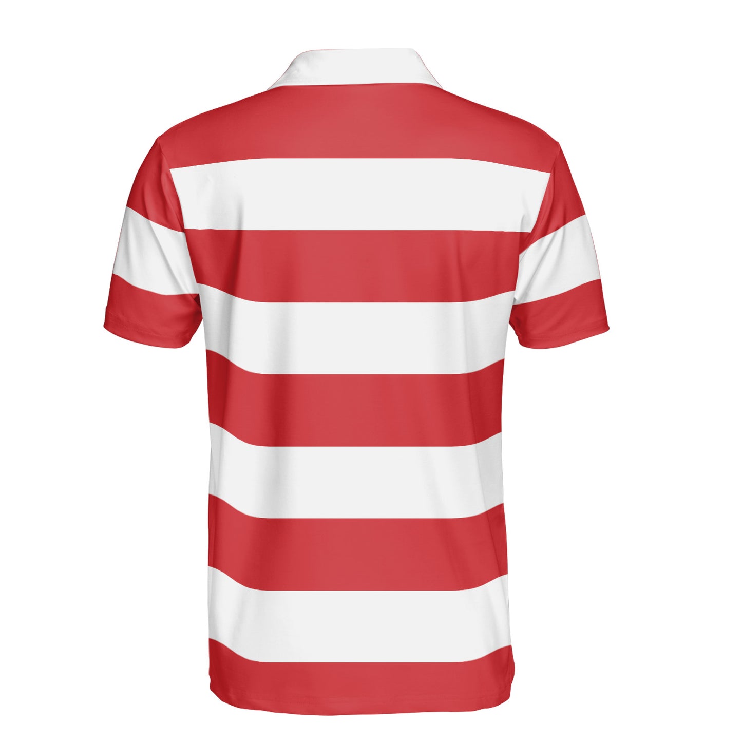 Red & White Stripes Polo Shirt