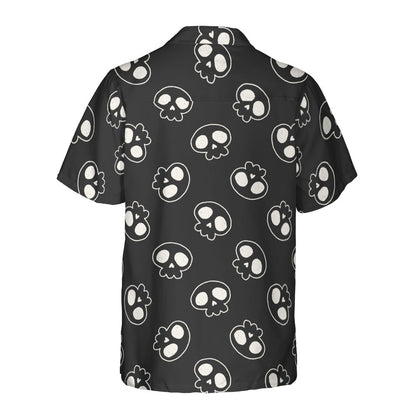 Skull Doodles Button Up Shirt