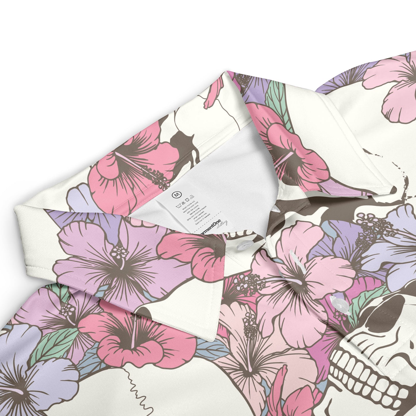 Skulls & Flowers Polo Shirt