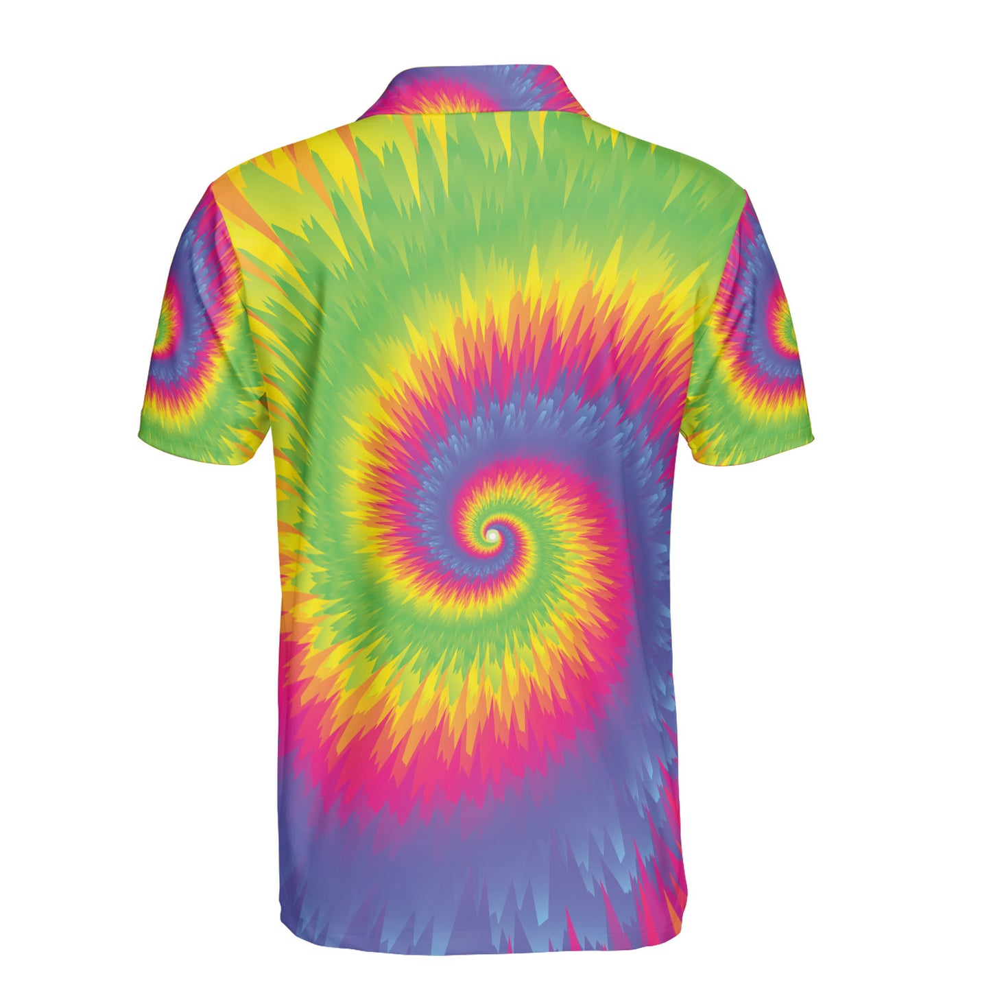 Spiral Tie Dye Polo Shirt