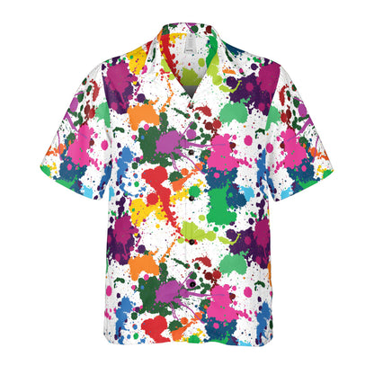 Splattered Button Up Shirt