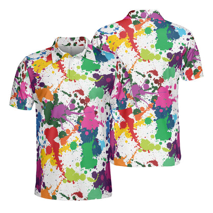 Splattered Polo Shirt