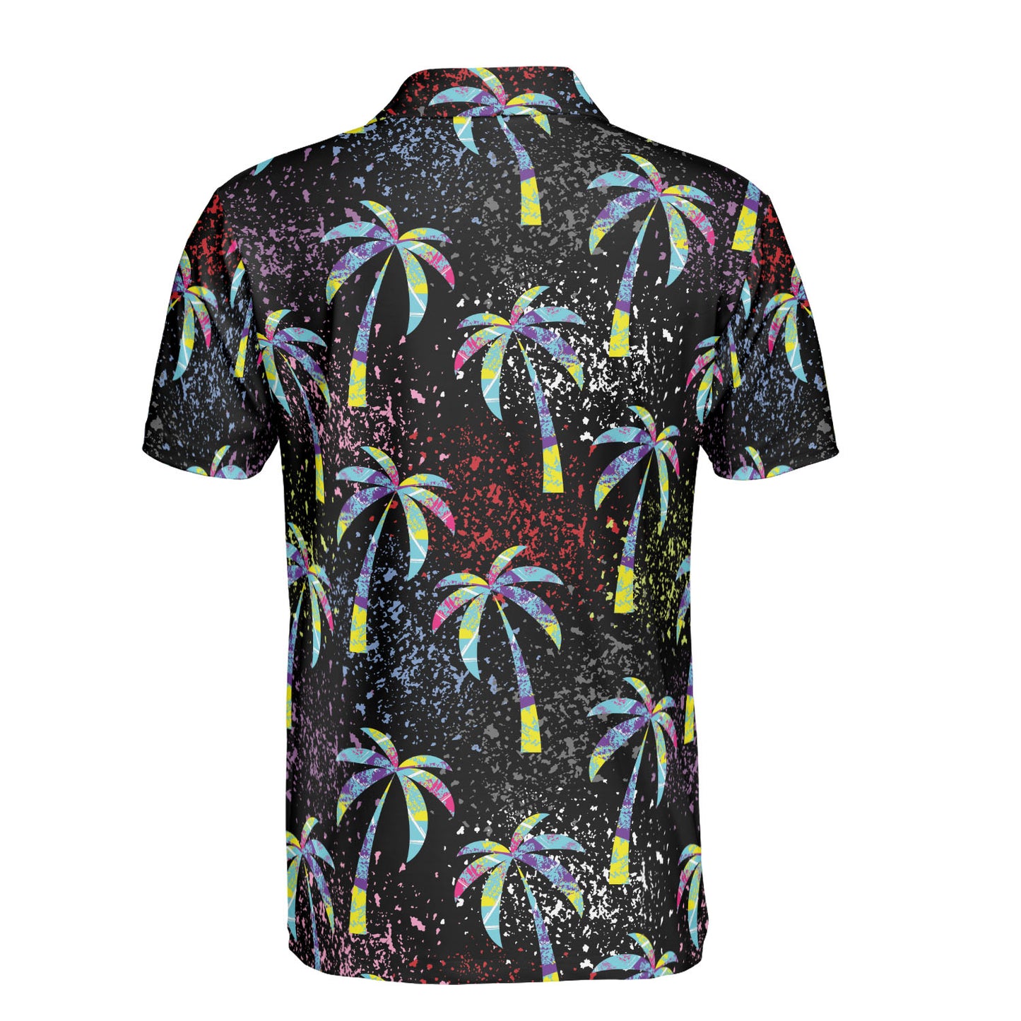 Spray Paint Palm Trees Polo Shirt