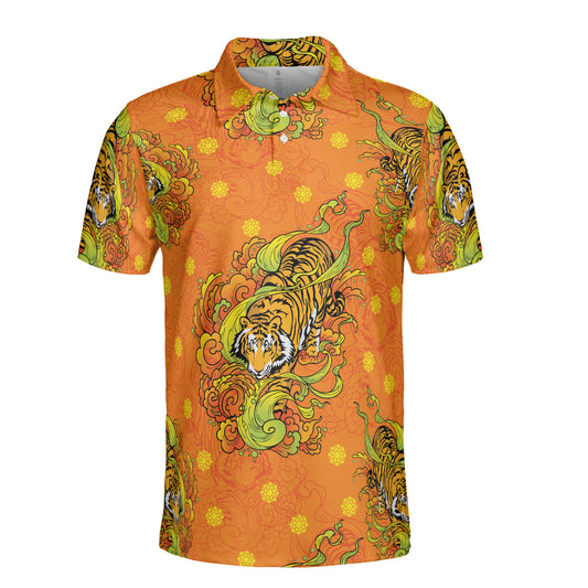 Tiger On Clouds Polo Shirt