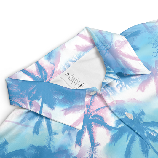 Tropical Pastel Polo Shirt
