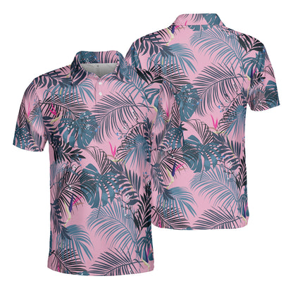 Tropical Forest Leaves Polo Shirt
