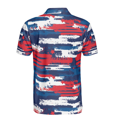 USA Grunge Polo Shirt