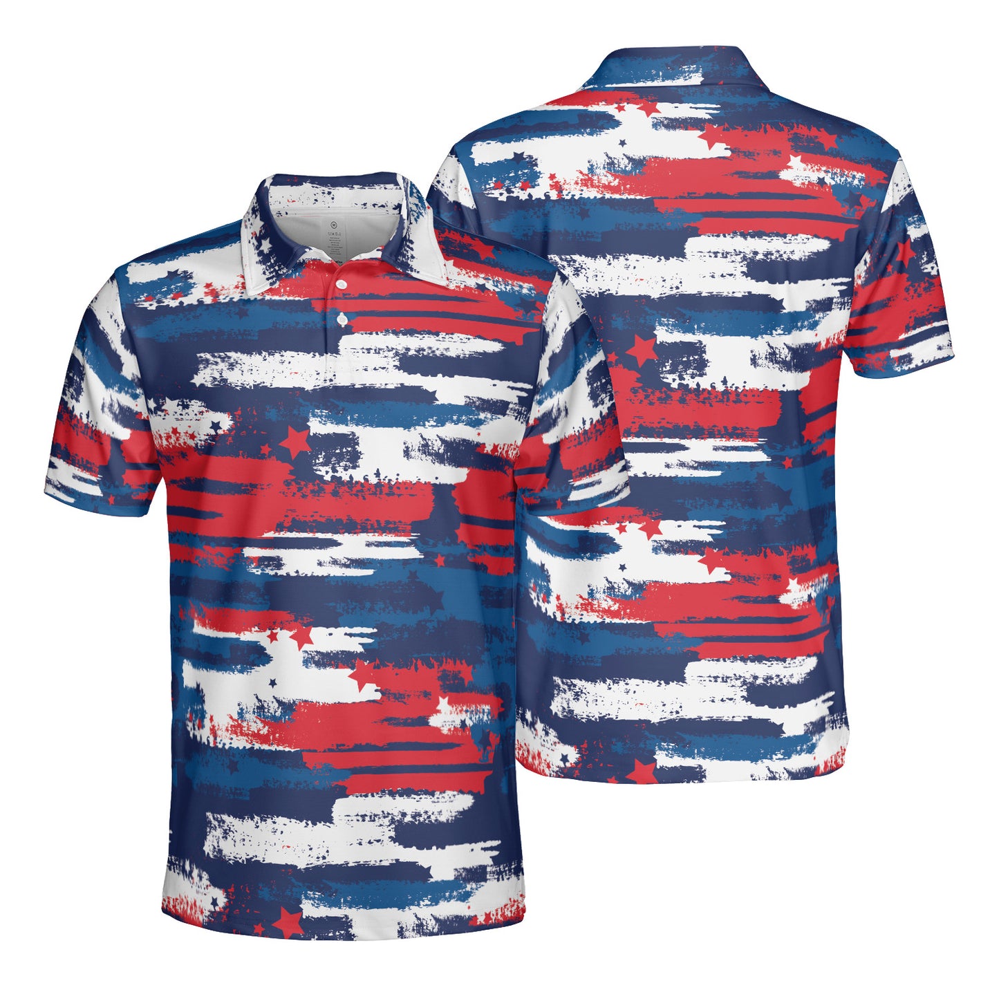 USA Grunge Polo Shirt