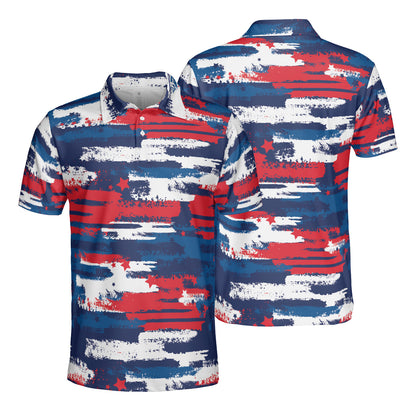 USA Grunge Polo Shirt